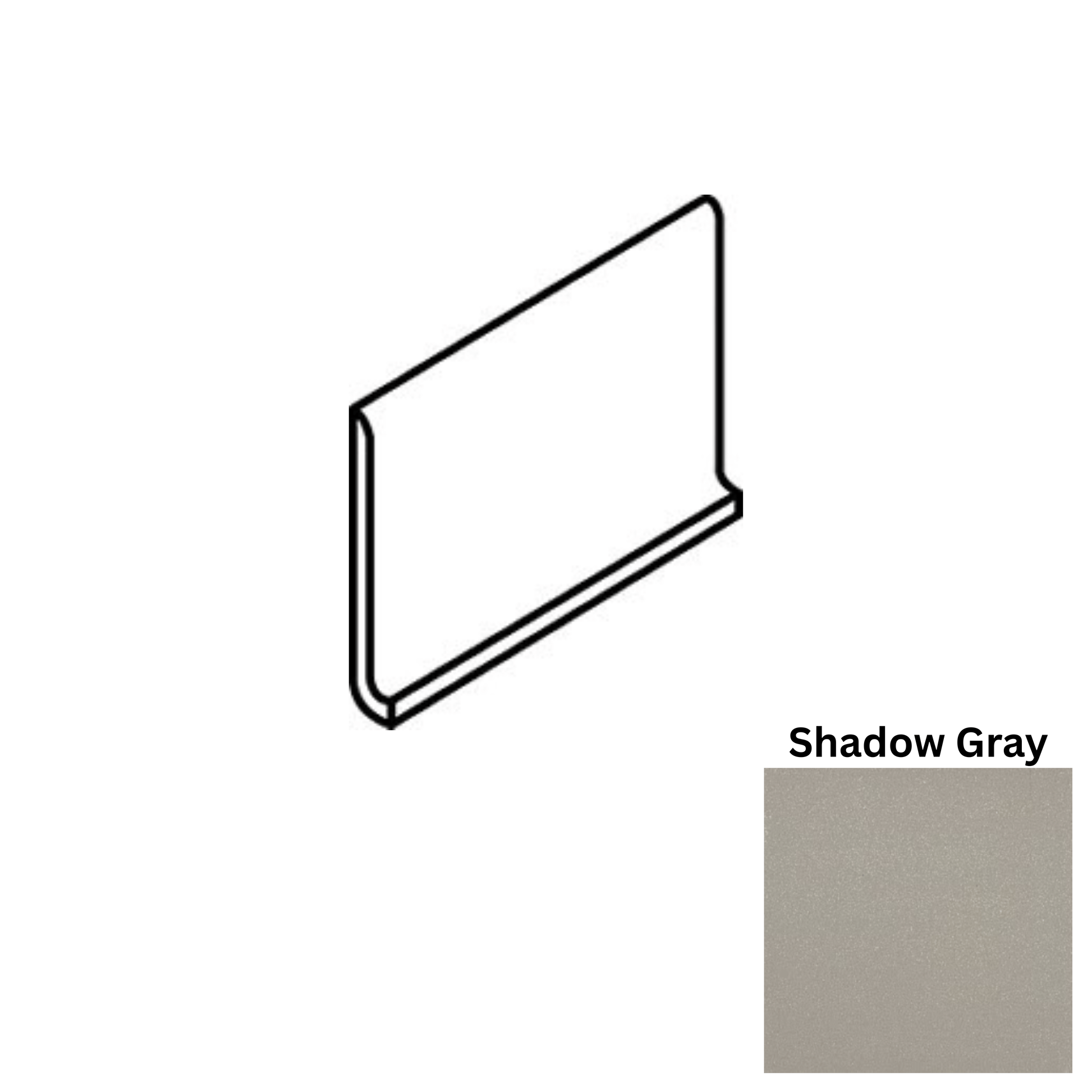 Accessory American Olean - Quarry Naturals - Shadow Gray Q3585 Cove Base Matte American Olean