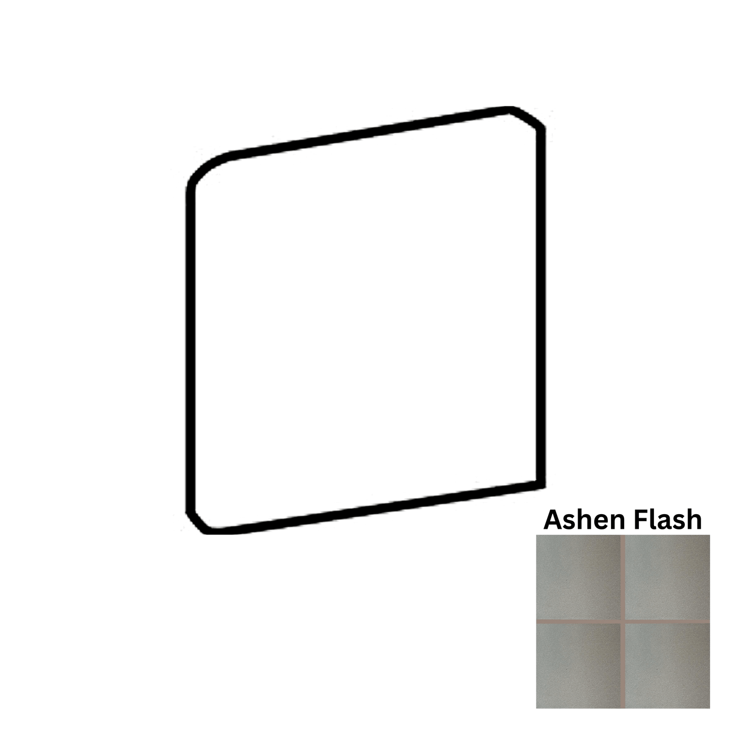 Accessory Daltile - Quarry Textures - Ashen Flash Bullnose Corner 6x6 Daltile