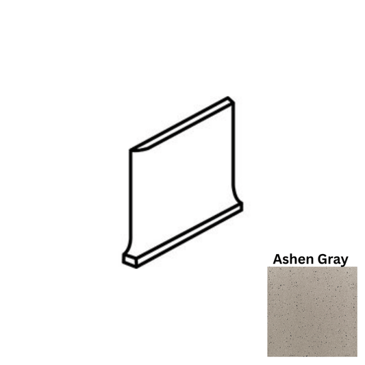 Accessory Daltile - Quarry Textures - Ashen Gray - QCR3565 Cove BC Right Matte Daltile