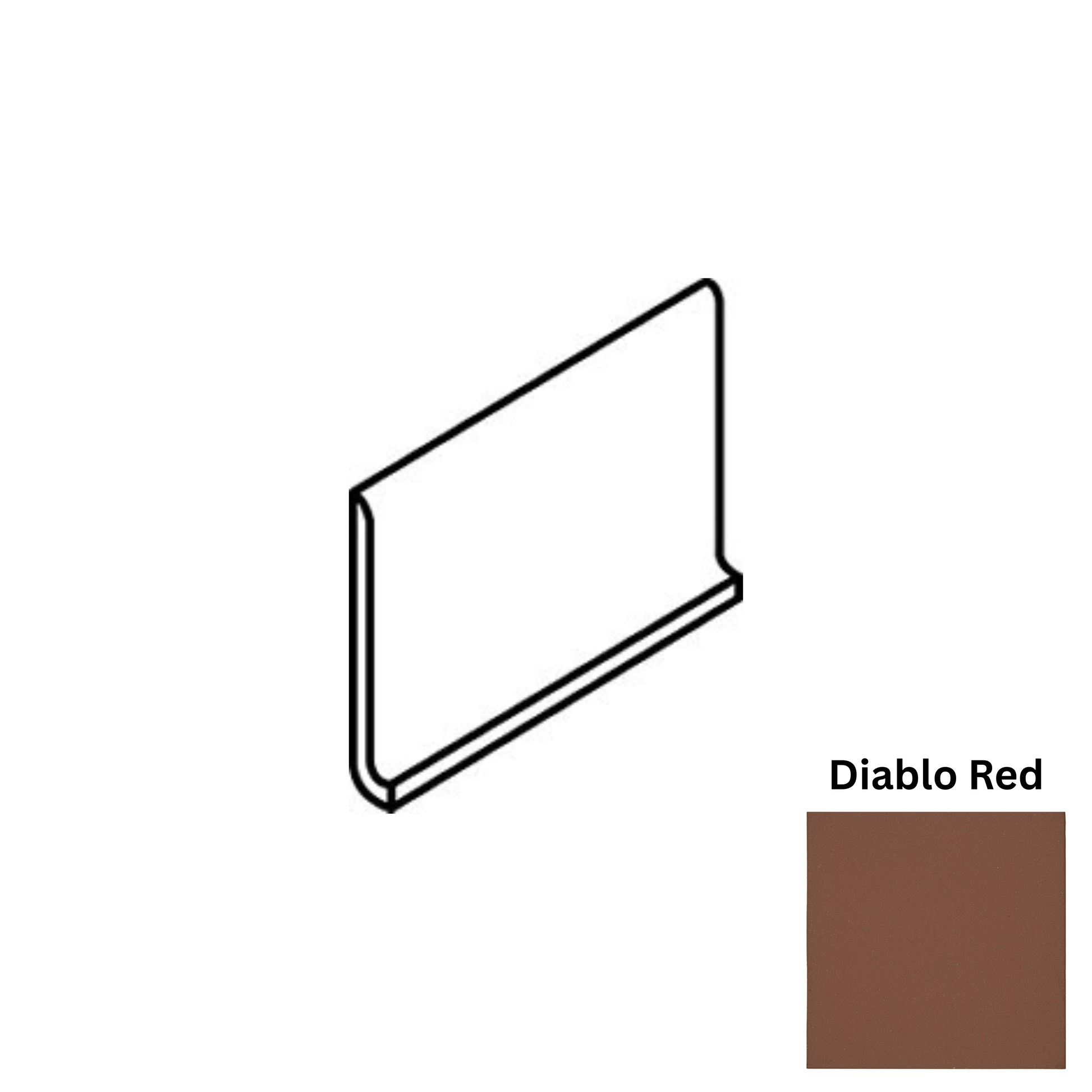 Accessory Daltile - Quarry Textures - Diablo Red Q3585 Cove Base Matte Daltile