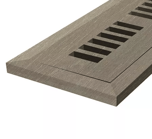 Accessory Mohawk - Wood, Vent Cover, 4x10 - Oyster Oak Mohawk