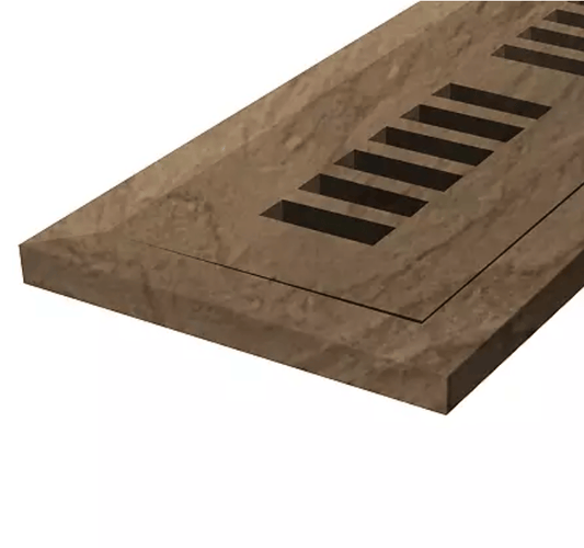 Accessory Mohawk - Wood, Vent Cover, 4x10 - Wild Truffle Oak Mohawk