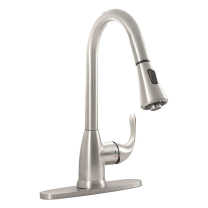 Bathroom Faucet MSI - 1 Handle Pull-Down Sprayer Kitchen Faucet - 803 Brushed Nickel MSI