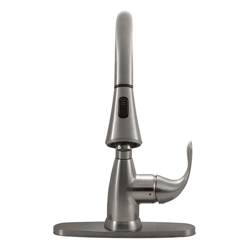 Bathroom Faucet MSI - 1 Handle Pull-Down Sprayer Kitchen Faucet - 803 Brushed Nickel MSI