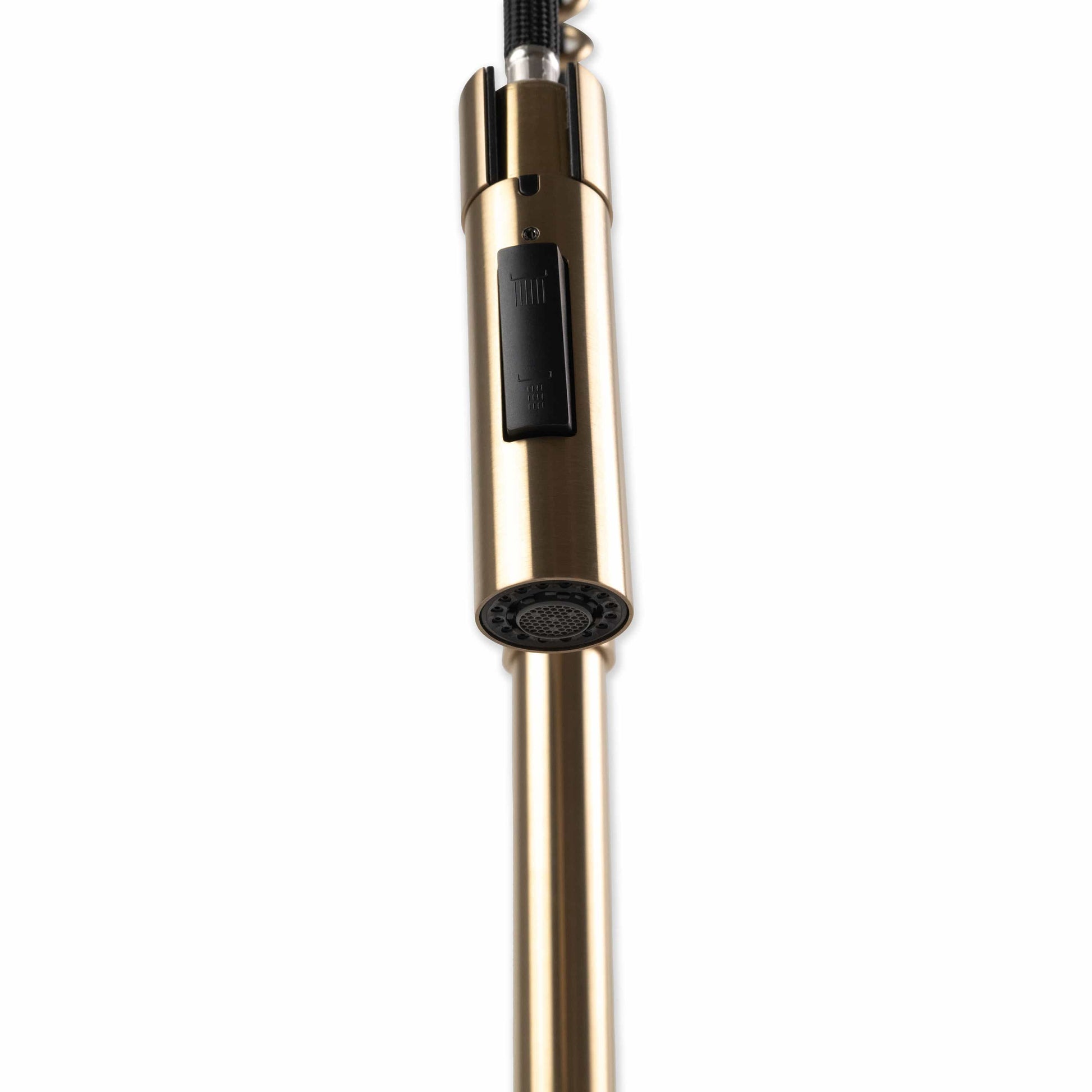 Bathroom Faucet MSI - 1-Handle Pull-Down Sprayer Kitchen Faucet with deckplate - 804 Gold MSI
