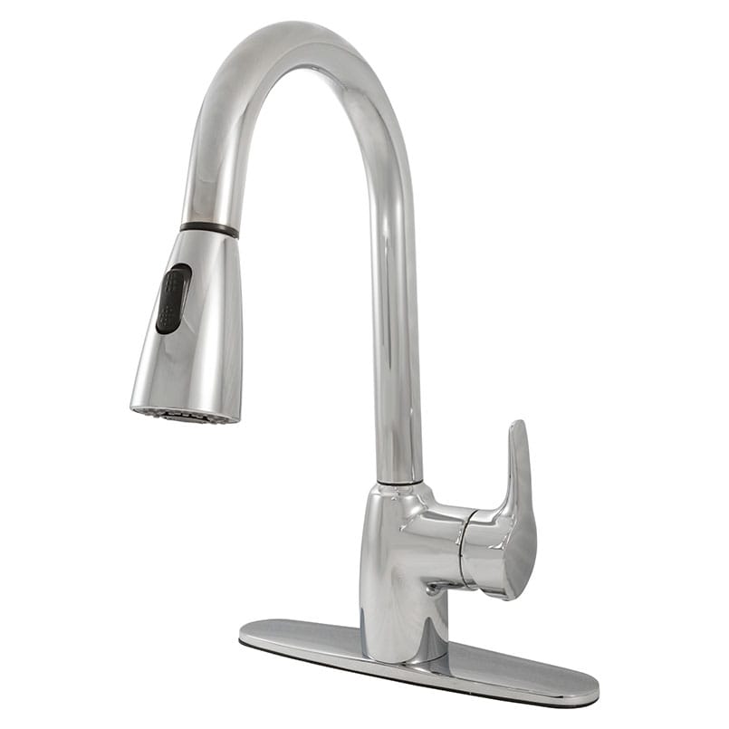 Bathroom Faucet MSI - 1 Handle Pull-Out Sprayer Kitchen Faucet - 802 Chrome MSI
