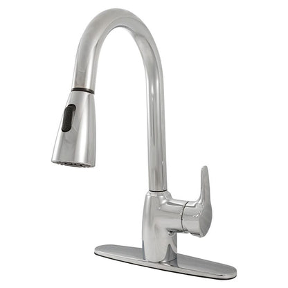 Bathroom Faucet MSI - 1 Handle Pull-Out Sprayer Kitchen Faucet - 802 Chrome MSI