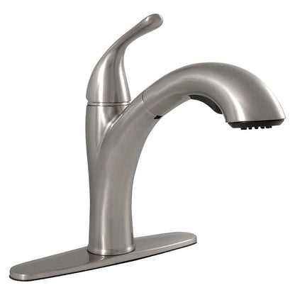 Bathroom Faucet MSI - 1-Handle Pull-Out Sprayer Kitchen Faucet - 804 Brushed Nickel MSI