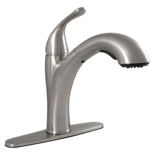Bathroom Faucet MSI - 1-Handle Pull-Out Sprayer Kitchen Faucet - 804 Brushed Nickel MSI
