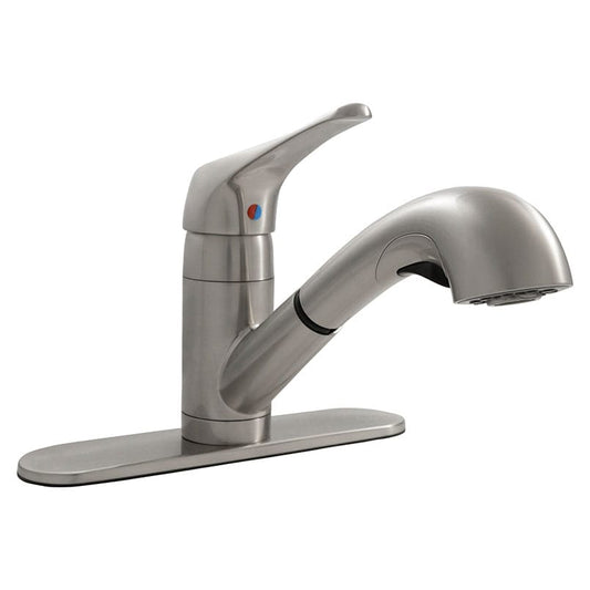 Bathroom Faucet MSI - 1-Handle Pull-Out Sprayer Kitchen Faucet - 805 Brushed Nickel MSI