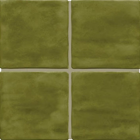Ceramic Tile Daltile - Artcrafted - Fern 4x4 - Ceramic Wall Tile Box Daltile