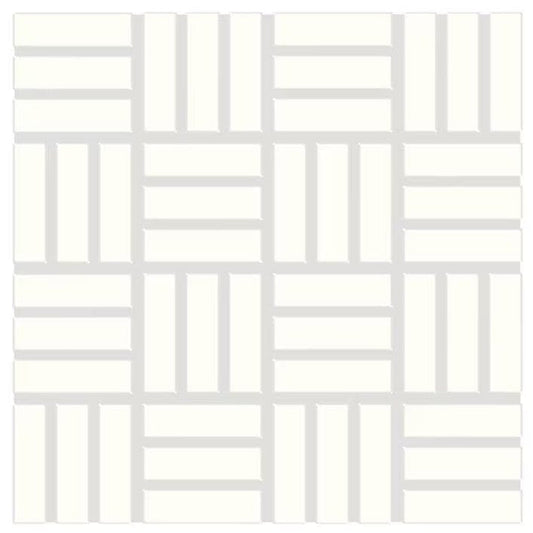 Ceramic Tile Daltile - Color Wheel Mosaic - Arctic White 1 x 3 Lattice Weave Mosaic Box Daltile