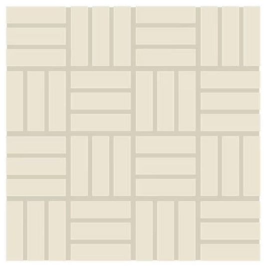 Ceramic Tile Daltile - Color Wheel Mosaic - Biscuit 1 x 3 Lattice Weave Mosaic Box Daltile