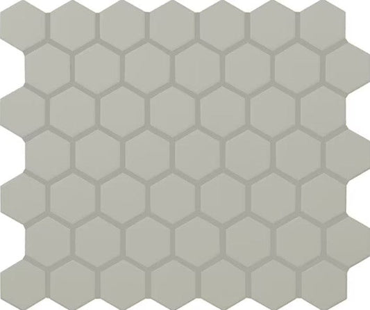Ceramic Tile Daltile - Color Wheel Mosaic - Desert Gray 1.5" Hexagon Box Daltile