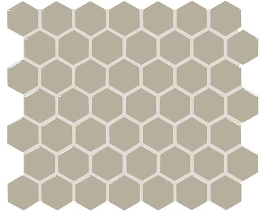 Ceramic Tile Daltile - Color Wheel Mosaic - Matte Architectural Gray 1.5" Hexagon Box Daltile