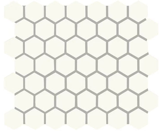 Ceramic Tile Daltile - Color Wheel Mosaic - Matte Arctic White 1.5" Hexagon Box Daltile