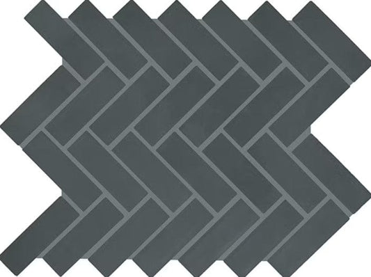 Ceramic Tile Daltile - Color Wheel Mosaic - Matte Chalkboard 1x3 Herringbone Box Daltile