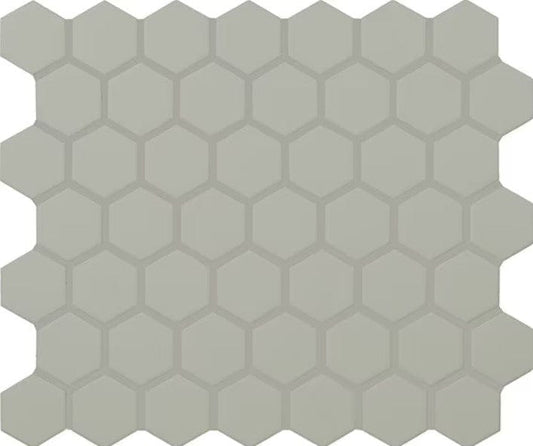 Ceramic Tile Daltile - Color Wheel Mosaic - Matte Desert Gray 1.5" Hexagon Box Daltile