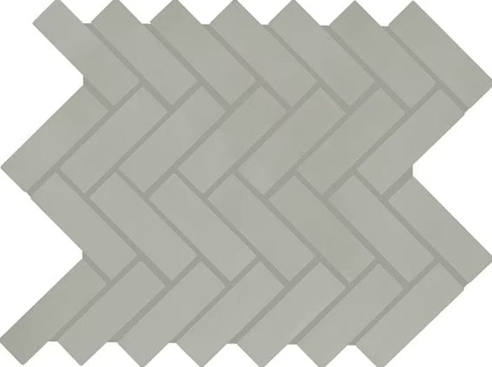 Ceramic Tile Daltile - Color Wheel Mosaic - Matte Desert Gray 1x3 Herringbone Box Daltile