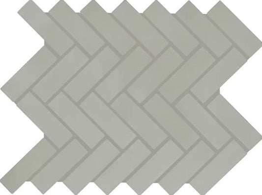 Ceramic Tile Daltile - Color Wheel Mosaic - Matte Desert Gray 1x3 Herringbone Box Daltile