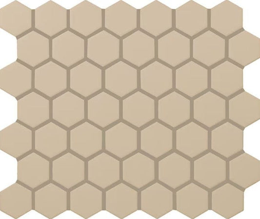 Ceramic Tile Daltile - Color Wheel Mosaic - Matte Urban Putty 1.5" Hexagon Box Daltile