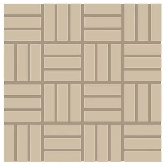 Ceramic Tile Daltile - Color Wheel Mosaic - Matte Urban Putty 1 x 3 Lattice Weave Mosaic Box Daltile