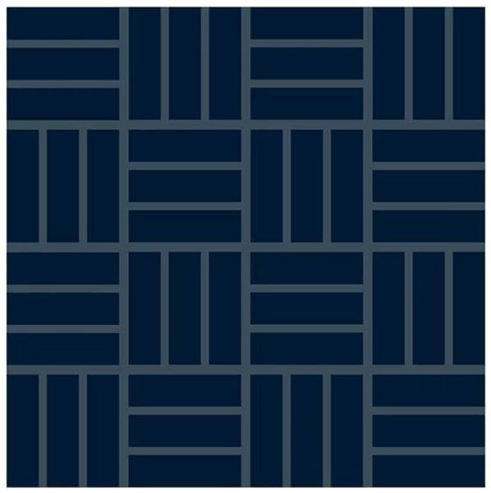 Ceramic Tile Daltile - Color Wheel Mosaic - Navy 1 x 3 Lattice Weave Mosaic Box Daltile