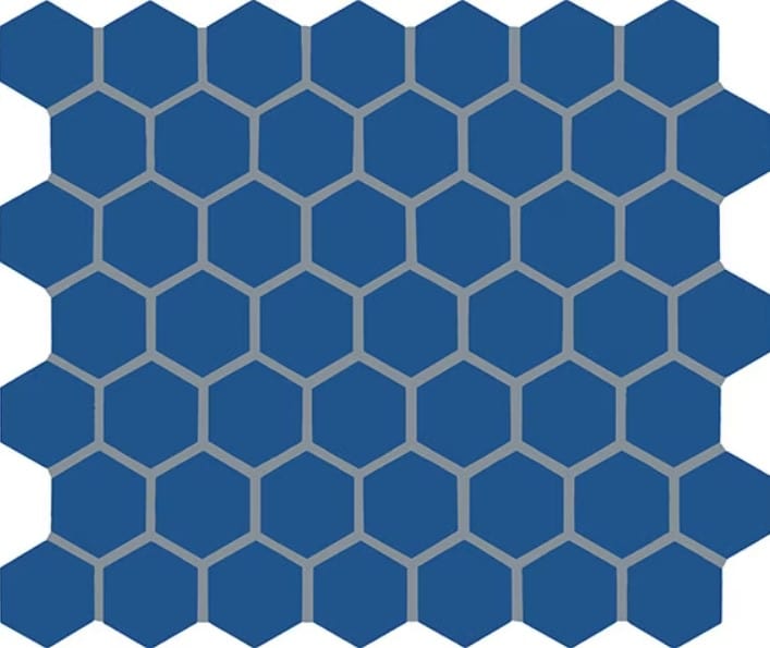 Ceramic Tile Daltile - Color Wheel Mosaic - Sea Breeze 1.5" Hexagon Box Daltile