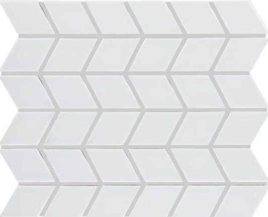 Ceramic Tile Daltile - Color Wheel™ Retro - Arctic White Chevron - Glazed Ceramic Box Daltile