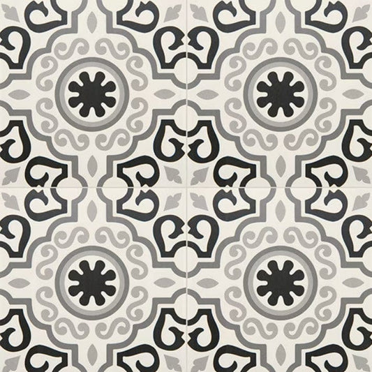 Ceramic Tile Daltile - Memoir - Crystal Black 12x12 - Glazed Ceramic Tile Box Daltile