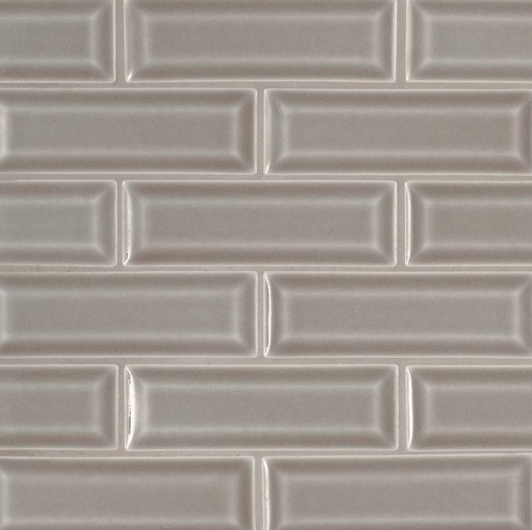 Ceramic Tile MSI - Highland Park - Dove Gray - Beveled Subway Tile 2x6 MSI International
