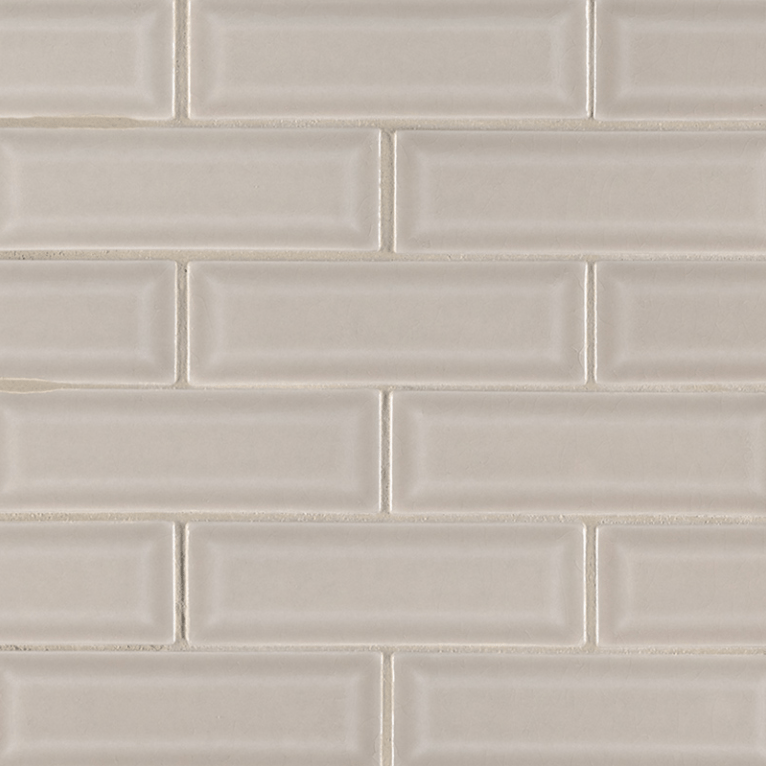 Ceramic Tile MSI - Highland Park - Portico Pearl - Beveled Subway Tile 2x6 MSI International