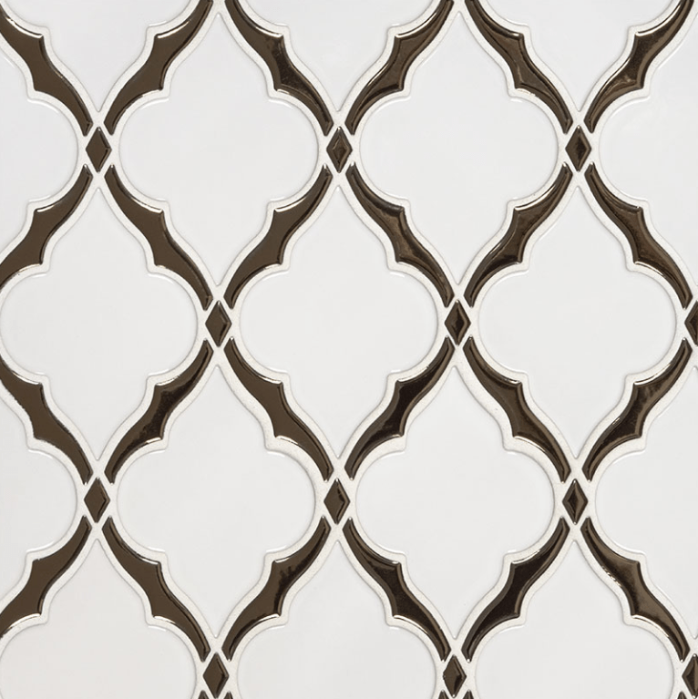 Ceramic Tile MSI - Highland Park - Victorian Light - Arabesque Tile MSI International