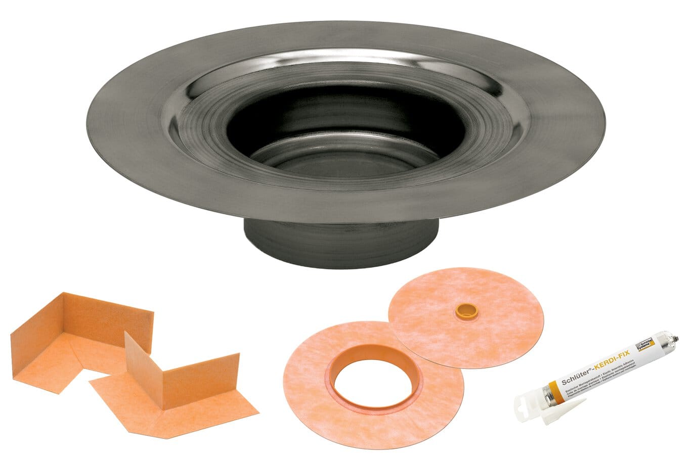Drain Schluter® - KERDI-DRAIN - Flanges with Vertical Outlets Schluter