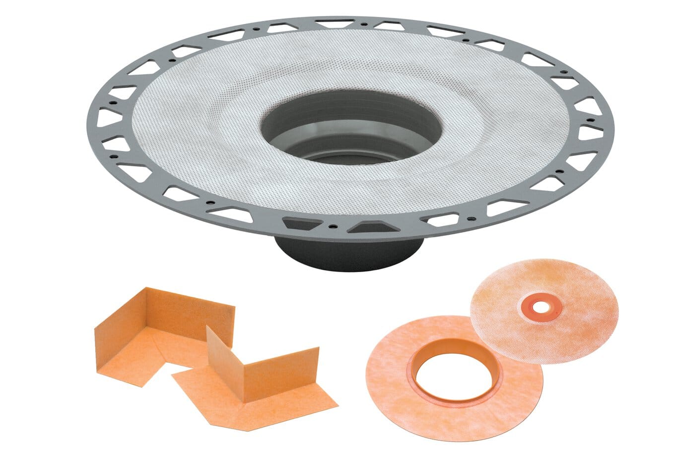 Drain Schluter® - KERDI-DRAIN - Flanges with Vertical Outlets Schluter