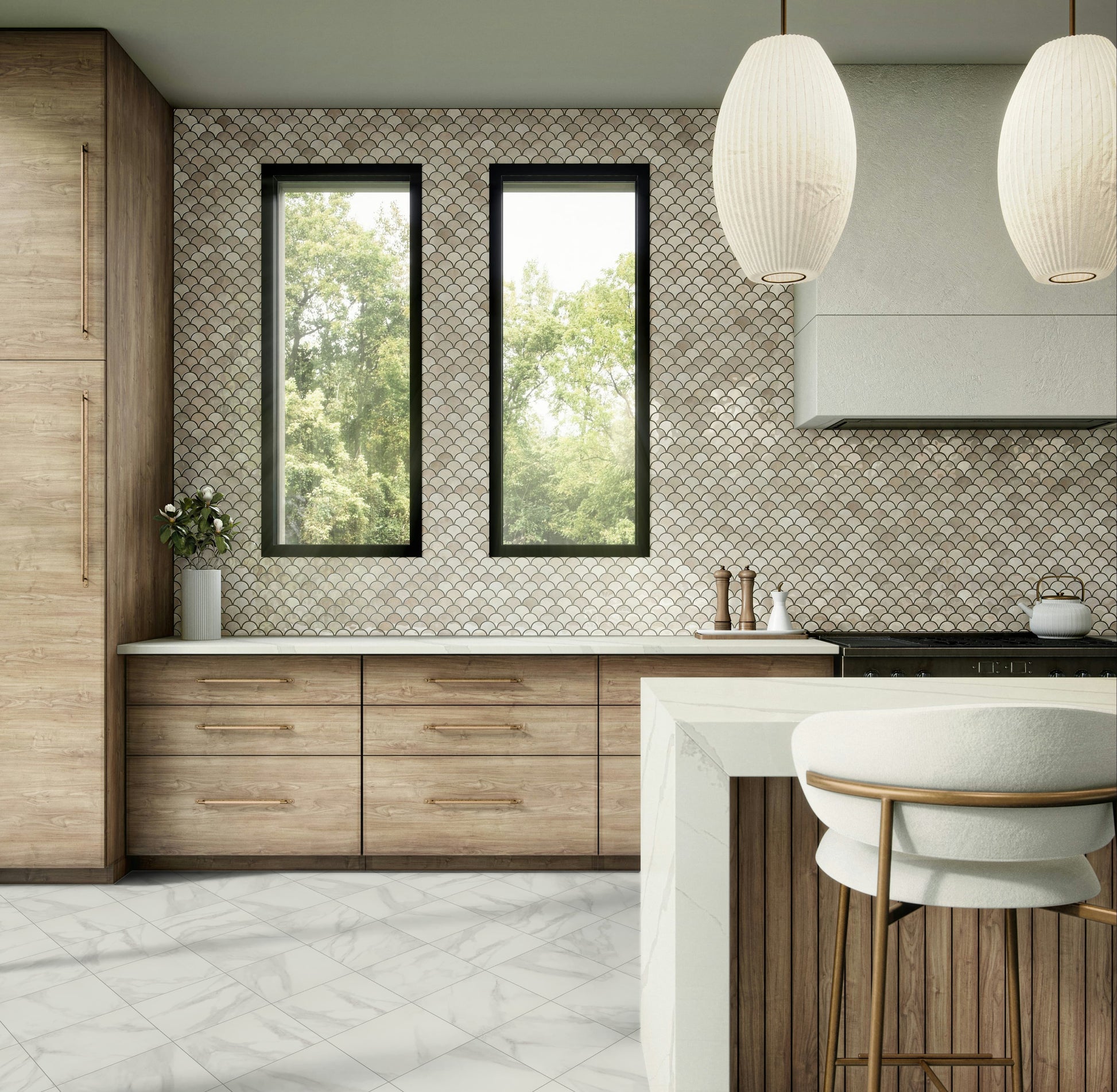 Floor Tile Daltile - Perpetuo - Brilliant White Square 24x24 Matte - Floor Tile Daltile