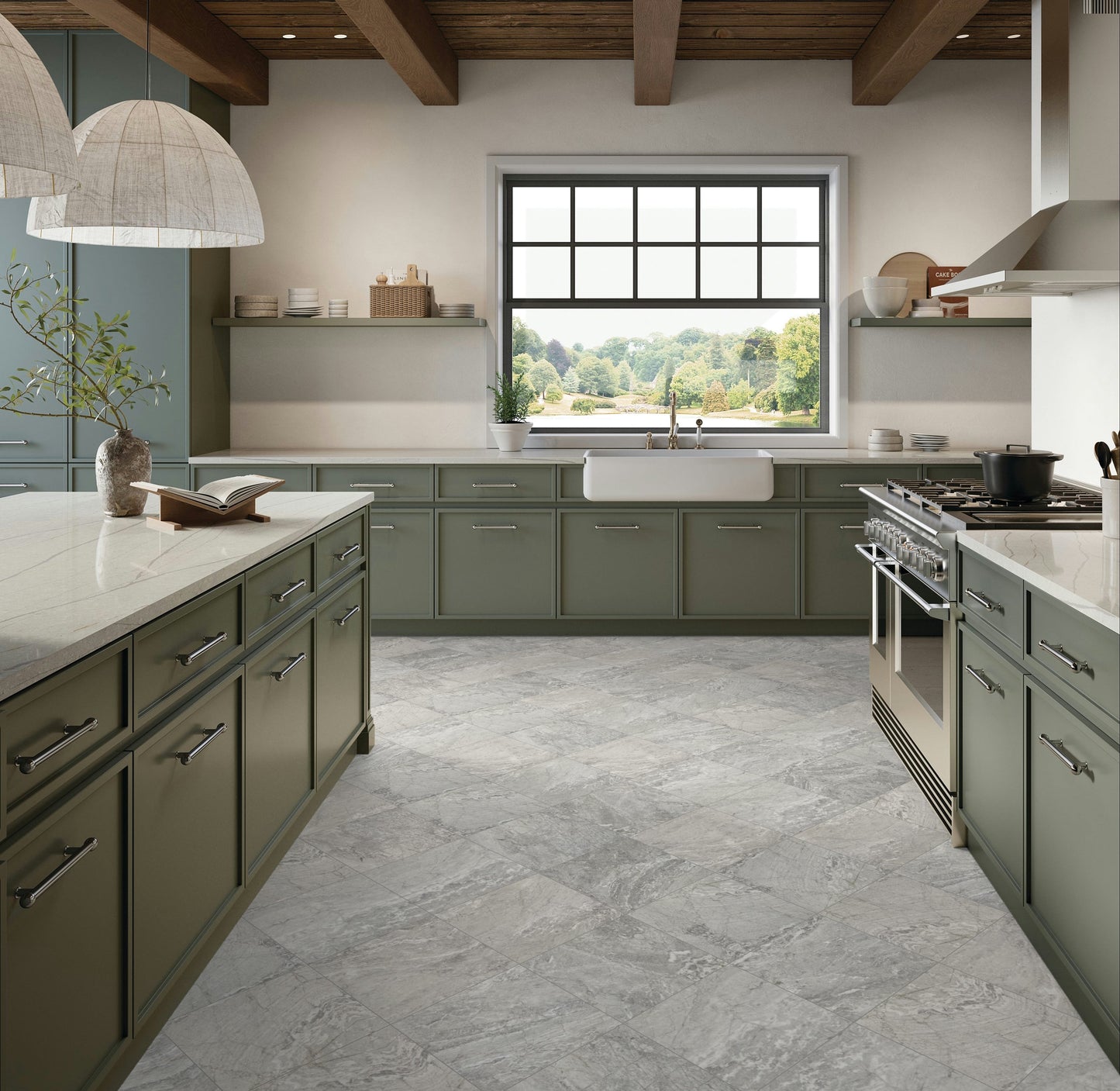 Floor Tile Daltile - Perpetuo - Eternal Grey Square 12x12 Matte - Floor Tile Daltile