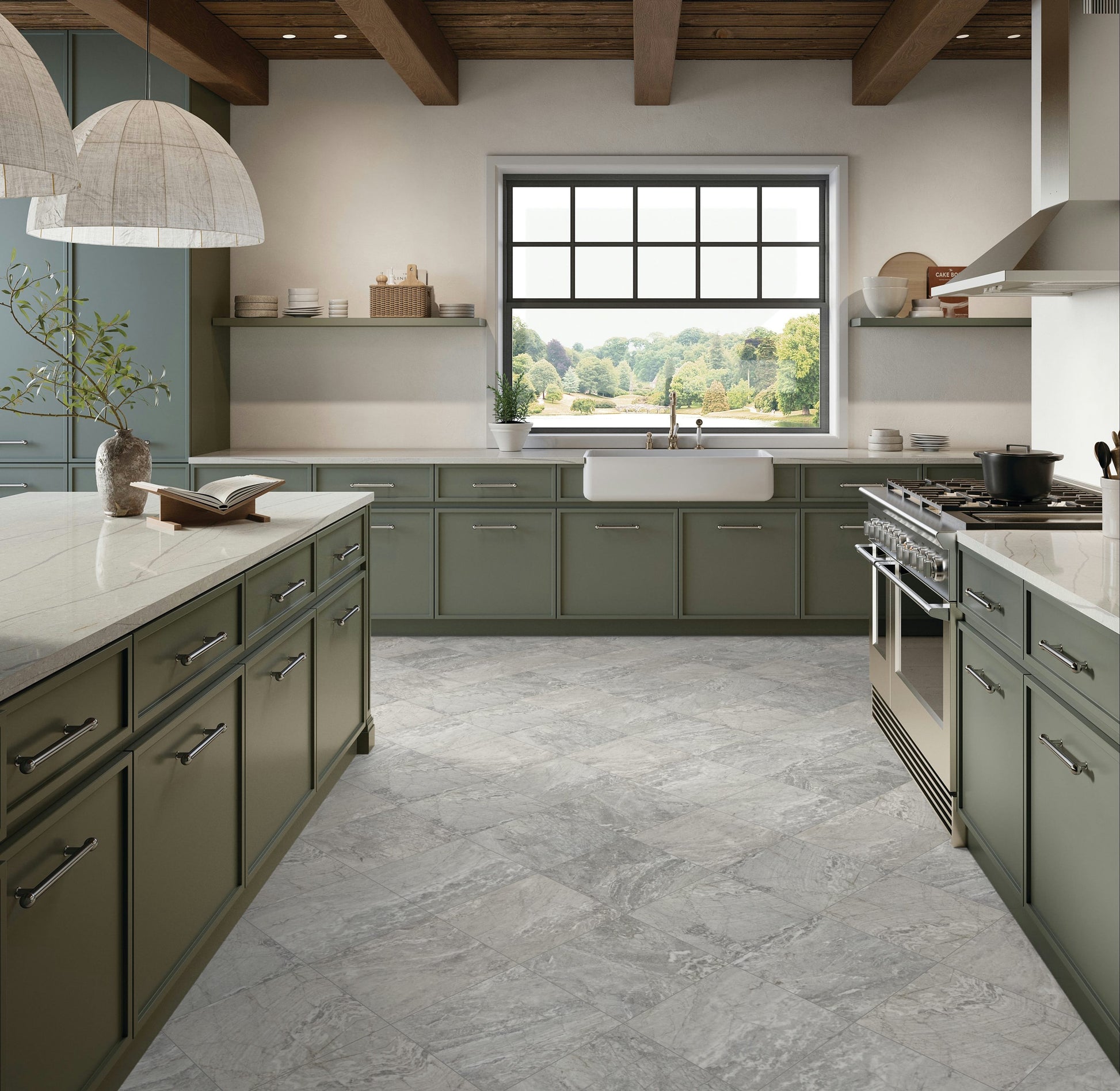 Floor Tile Daltile - Perpetuo - Eternal Grey Square 12x12 Matte - Floor Tile Daltile