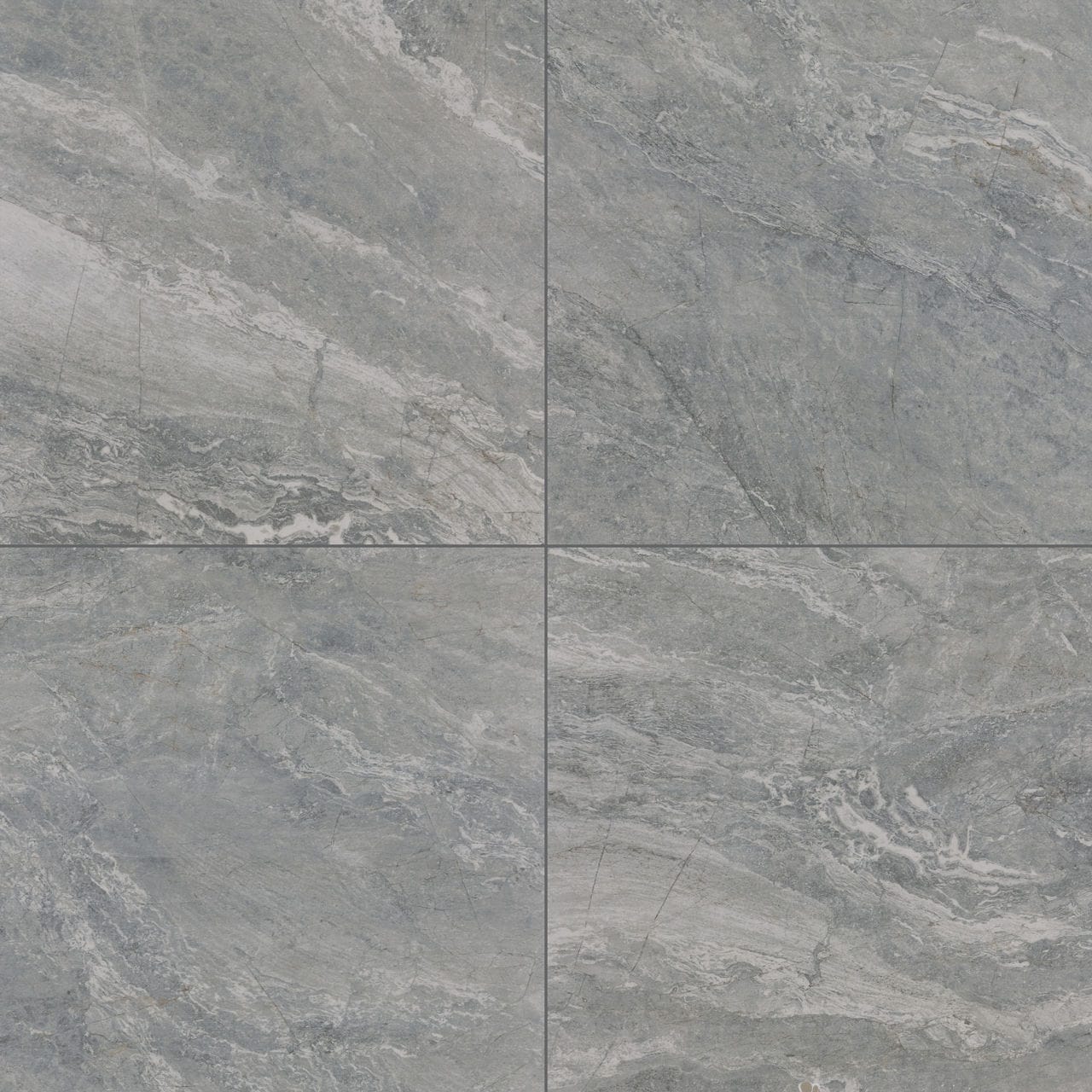 Floor Tile Daltile - Perpetuo - Eternal Grey Square 24x24 Matte - Floor Tile Daltile