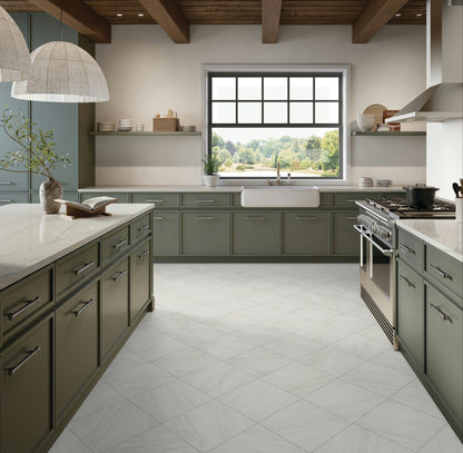 Floor Tile Daltile - Perpetuo - Timeless White Square 12x12 Matte - Floor Tile Daltile