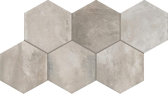 Floor Tile Marazzi - Cotto Revival - Ash Hexagon 8x9 Hexagon Tile Marazzi