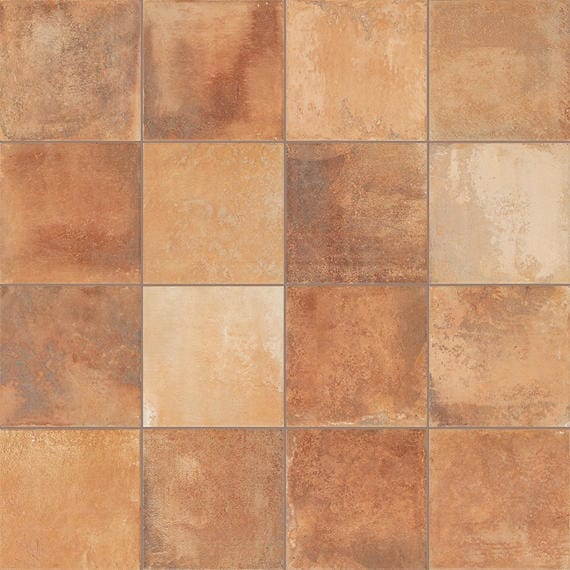 Floor Tile Marazzi - Cotto Revival - Rust Square 8x8 Floor Tile Marazzi