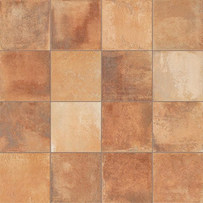 Floor Tile Marazzi - Cotto Revival - Rust Square 8x8 Floor Tile Marazzi