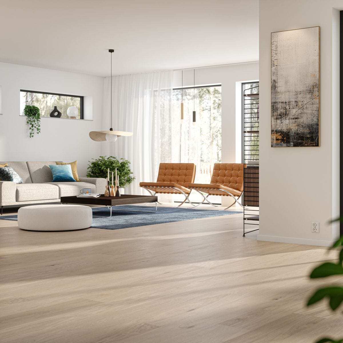 Hardwood Bjelin - Woodura Planks - Brushed Oak Nature - Viarp - Natural Oak - Hardwood Bjelin