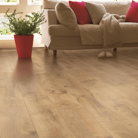 Laminate CLEARANCE | Mohawk - Albany Park - Honeytone Oak - Laminate Mohawk