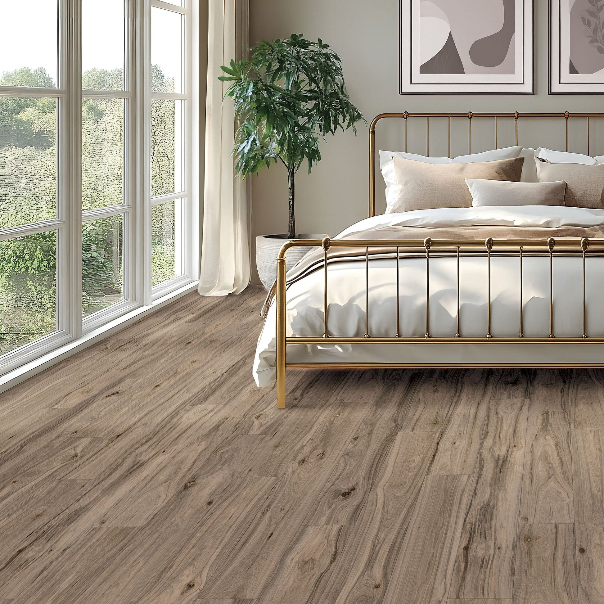 Luxury Vinyl Plank Mohawk - PureTech Plus - Chapman Hill - Palomino Hickory - Luxury Vinyl Plank Mohawk