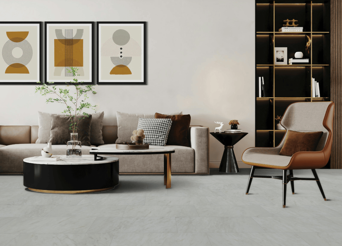 Luxury Vinyl Plank Mohawk - UltimateFlex Plus - Whitmore Terrace 2.5 - Alabaster - LVP Mohawk