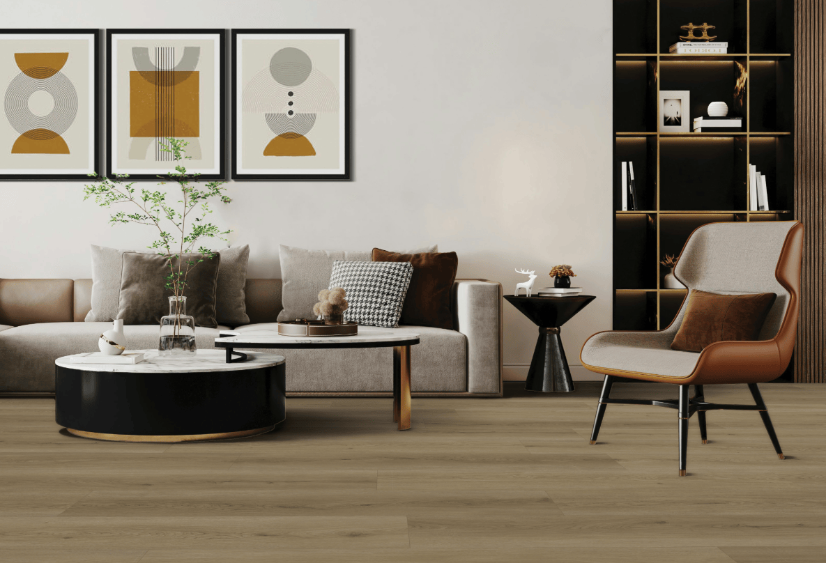 Luxury Vinyl Plank Mohawk - UltimateFlex Select - Timber Brook IV - Pierre - LVP Mohawk