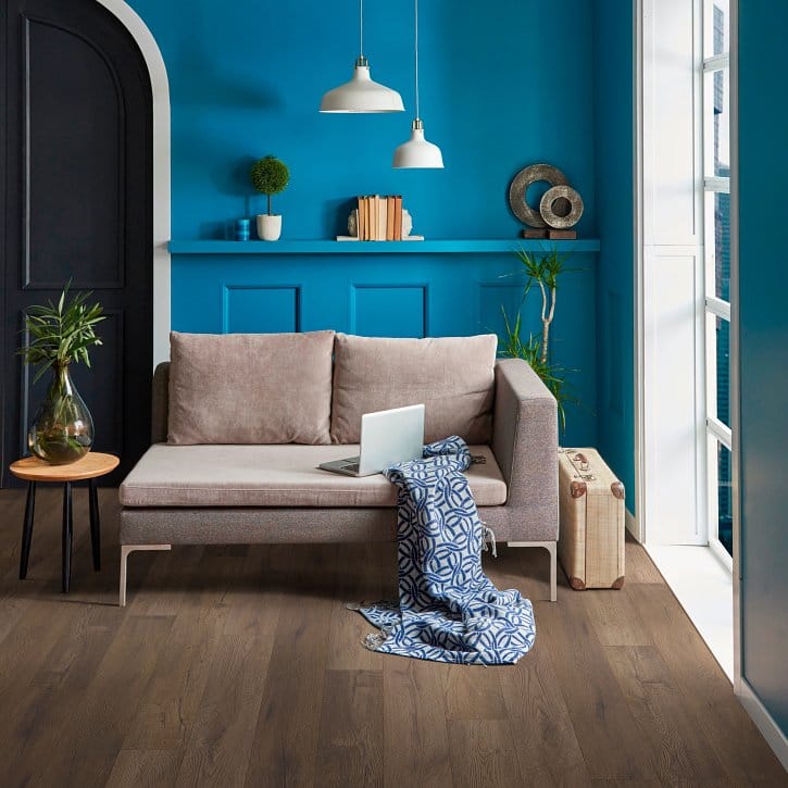 Luxury Vinyl Plank Shaw - Coretec Originals - Temporal - Midnight Oak - Luxury Vinyl Plank Shaw