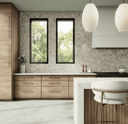 Luxury Vinyl Tile Daltile - Grantshire - Catania Calacatta - Luxury Vinyl - 12 mil - 12" x 24" Daltile